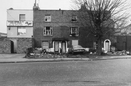 Photo of derelict housing 1979