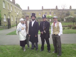 Photo of Friends of Burgess Park in period costumes