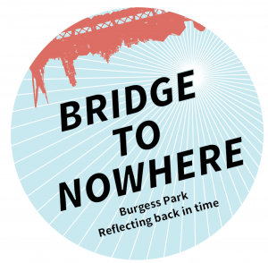 Friends of Burgess Park Bridge to Nowhere circular logo
